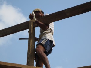 The builder cut his thumb deeply with a chisel. The very day I sutured his thumb up, he worked as if nothing had happened.