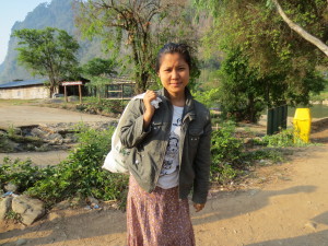 Ready to cross the river into Burma.