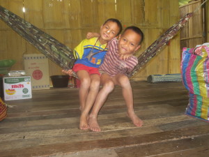 This is SawTi and BuChee.  Each one said:  "Ya Batha Tee Breck!" (I want to see Breck)!