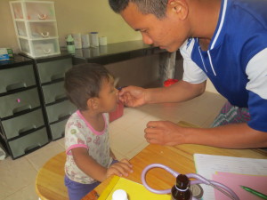 He has gotten to know the patient care routines very well. He draws up IM injections and sets up for many procedures. We can work together smoothly and efficiently. Praise the Lord.