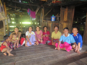 This is part of the group that had worship with us that day.  ChaDree is 3rd from the right.