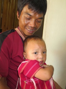 Poor little guy, he hated the breathing treatments, but they sure did improve his condition!
